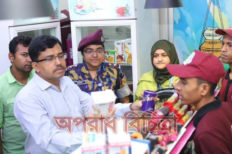 জাতীয় ভোক্তা অধিকার সংরক্ষণ অধিদপ্তরের বাজার তদারকিঃ  বিভিন্ন অপরাধে ৩৭টি প্রতিষ্ঠানকে ৮.৭৯ লক্ষ টাকা জরিমানা