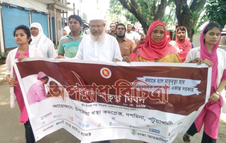 দশমিনায় নিরাপদ মাতৃত্ব দিবস পালিত