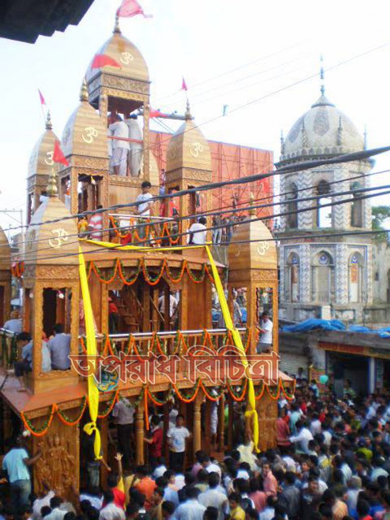 আজ ১৪ জুলাই ধামরাইয়ে শ্রী শ্রী যশোমাধবের রথ মেলা উৎসব