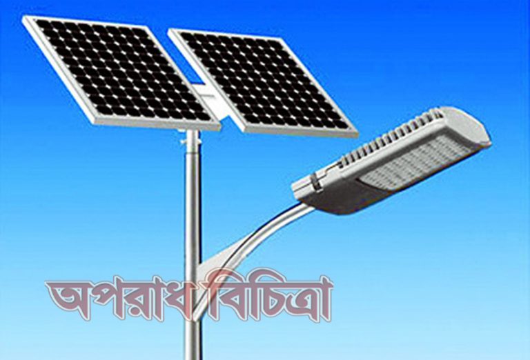 সৌর বিদ্যুতে আলোকিত হচ্ছে বরেন্দ্রের মেঠোপথ