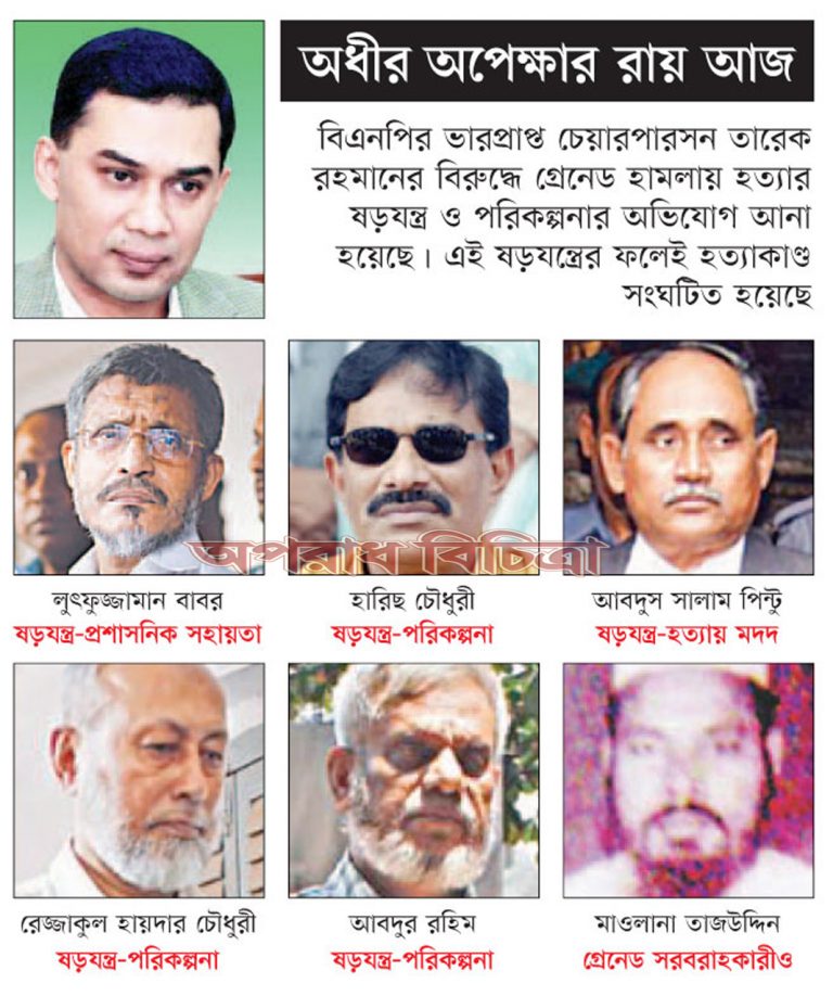 অধীর অপেক্ষার রায় আজ