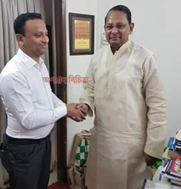 তথ্যমন্ত্রীর সাথে সৌজন্য সাক্ষাত করলেন সিটিজি ক্রাইম টিভির চেয়ারম্যান আজগর আলি মানিক