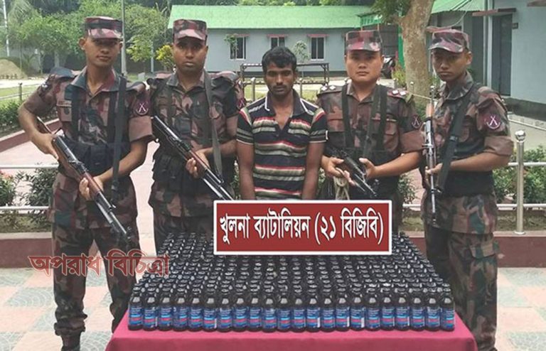 ৩শ’৪৯ বোতল ফেনসিডিলসহ মাদক ব্যবসায়ী আটক
