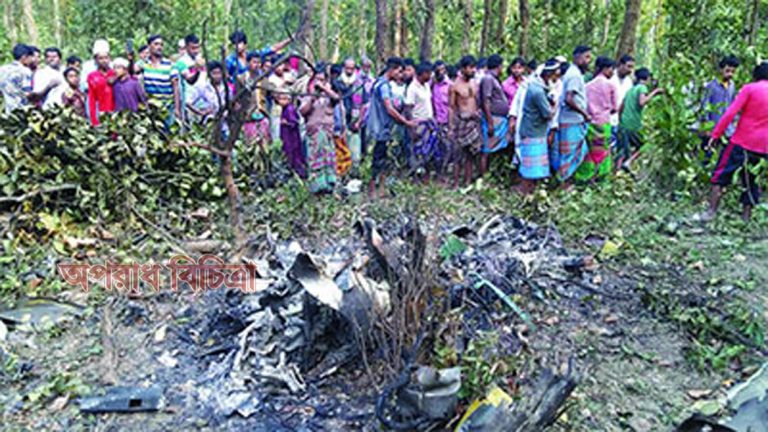 প্রশিক্ষণ বিমান বিধ্বস্ত হয়ে পাইলট নিহত