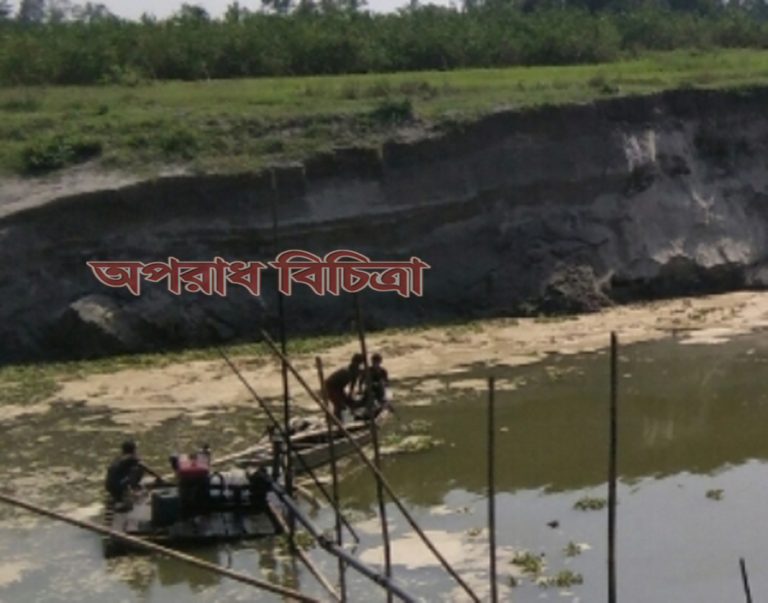 ধামরাইয়ে বংশী নদীতে  বালু উত্তোলনে চলছে হরিলুট : প্রশাসন নিরব