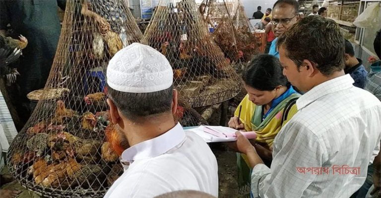 দেশি মিট এবং আফতাবের মাংসের দোকানকে ১২ হাজার টাকা জরিমানা