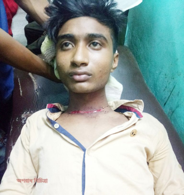 মোটরসাইকেল চুরি করার পর গলা কেটে হত্যার চেষ্টা