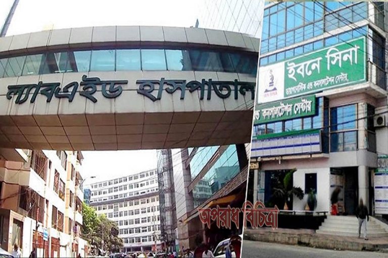 ডেঙ্গু টেস্টে অনিয়ম করায় ল্যাবএইড ও ইবনে সিনা হাসপাতালকে জরিমানা