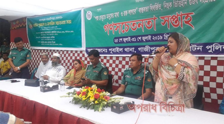 সন্ত্রাস ও মাদক দমনে কঠোর  গাজীপুর মহানগর পুলিশ  ও কমিশনার আনোয়ার হোসেন