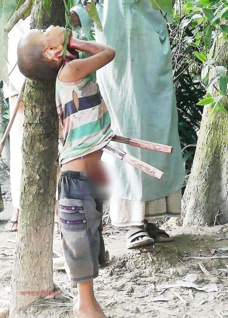 গাছে ঝুলে আছে গলাকাটা তুহিনের নিথর দেহটি