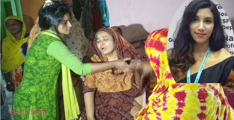 কবরের সামনে বসে কাঁদছেন হবিগঞ্জের পুলিশ কর্মকর্তা বাবা