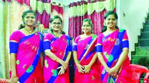 যমজ চার বোনের একই দিনে বিয়ে