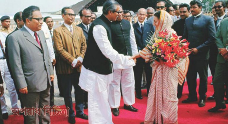 ইন্দিরা গান্ধী ও শেখ মুজিবুর রহমান একই মঞ্চে বক্তৃতা করেন সেদিন