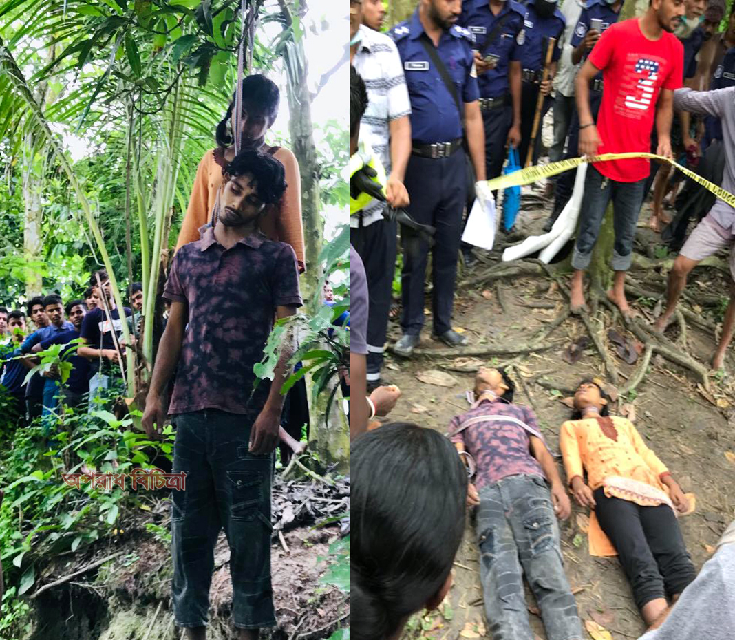 উজিরপুরে এক রশিতে ঝুলে প্রেমিক যুগলের আত্মহত্যা