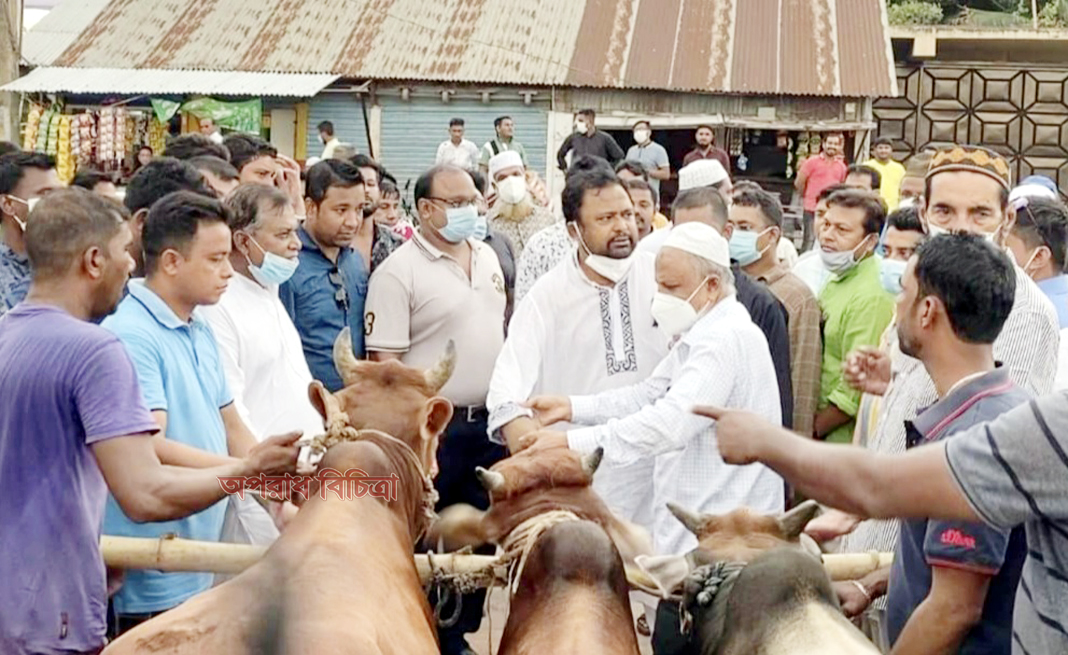 সোনারগাঁওয়ে বিতর্ক সৃষ্টি করতে গরু নিয়ে বাদল