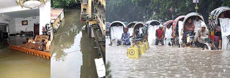 চট্টগ্রামে জোয়ারের পানিতে ডুবছে হাজারো মানুষ