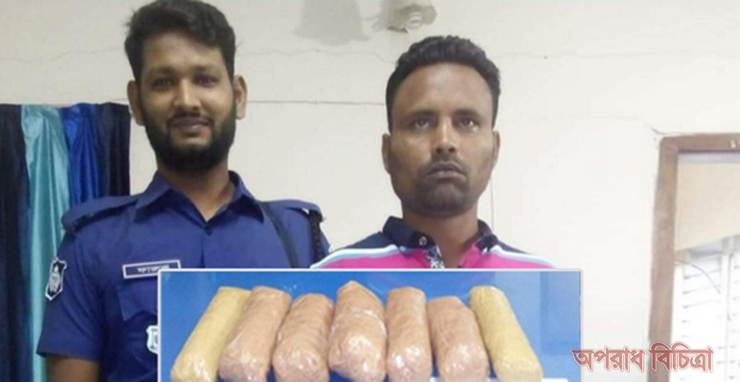 সাড়ে ১১ কেজি ভারতীয় রুপাসহ পাচারকারী ধরা