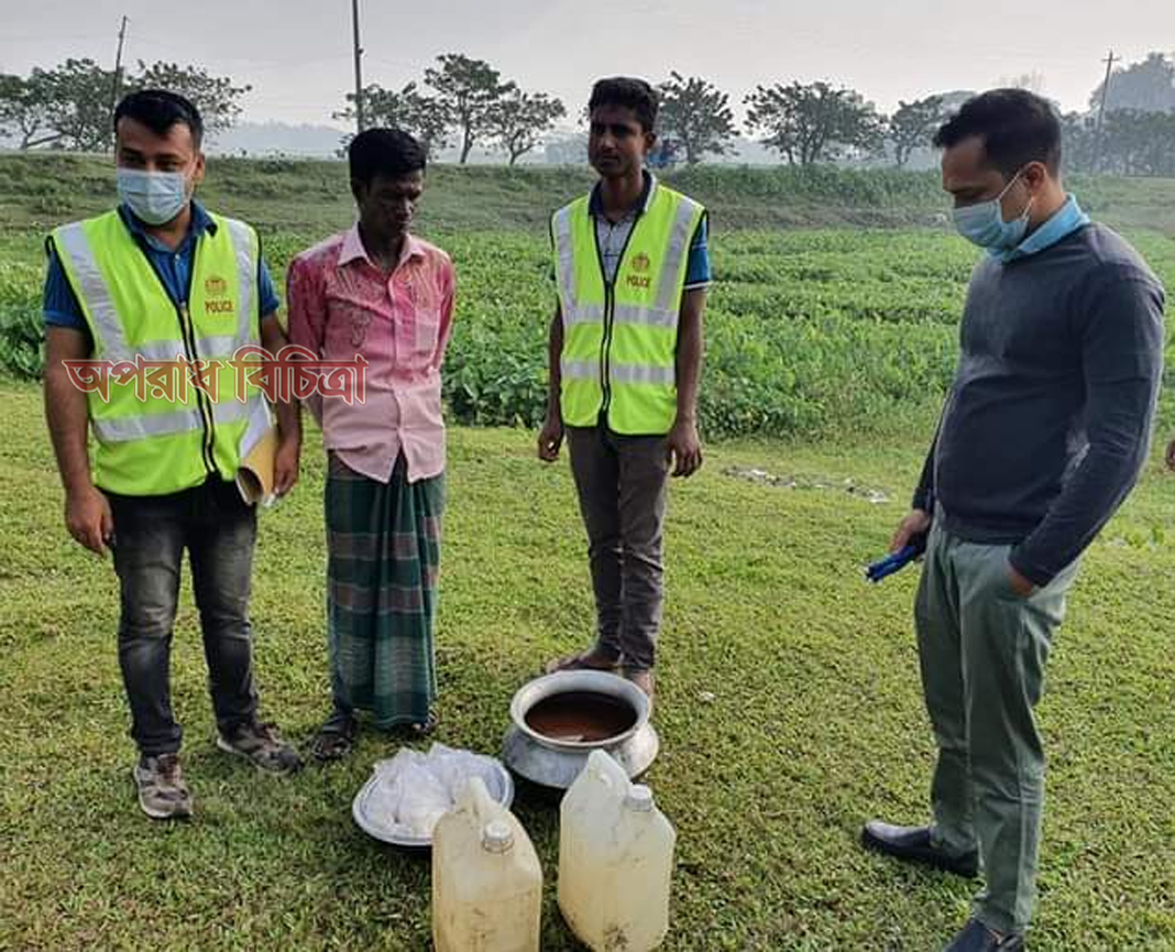 আজমিরীগঞ্জ শাহনগর মুচিবাড়িতে অভিযান