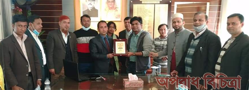কাজিপুর উপজেলা প্রকৌশলের উচ্চ শিক্ষায় বিদেশ গমন উপলক্ষে বিদায় সংবর্ধনা