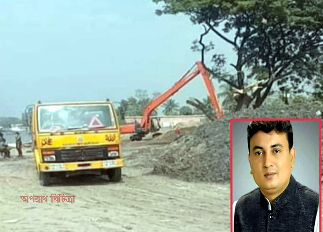 শীতলক্ষ্যা নদী খননের নামে সিবিএ নেতা জাহাঙ্গীরের সেল্টারে মাটি বিক্রির অভিযোগ, হাতিয়ে নিচ্ছে লাখ লাখ টাকা