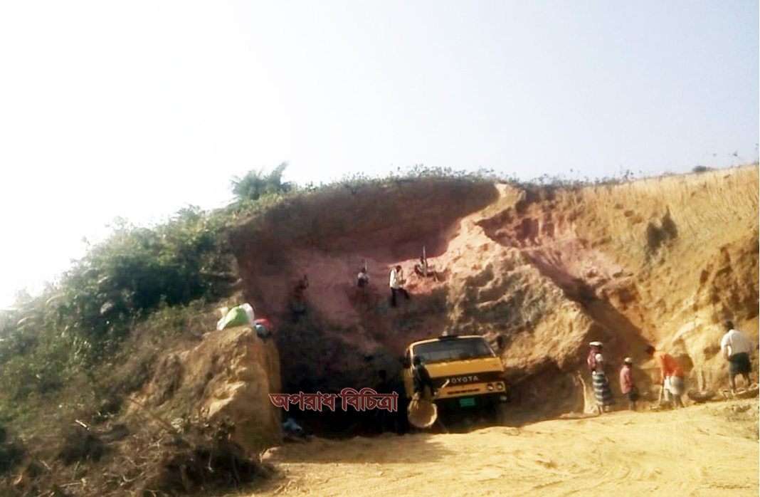 সিলেটে চলছে পাহাড় কাটার মহোৎসব