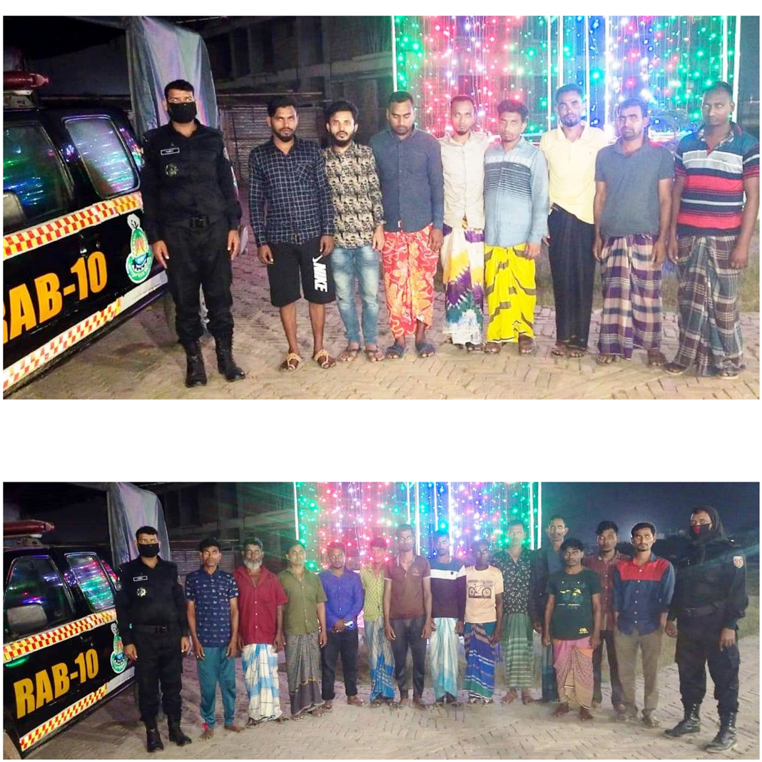 রাজধানীতে র‌্যাবের অভিযান  ৩৩ জুয়াড়ি আটক