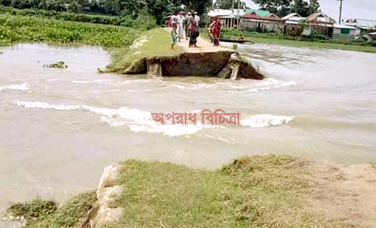সুনামগঞ্জে হাওরের বেরি বাঁধ কেটে দেওয়ায় কৃষকদের ব্যাপক ক্ষয়ক্ষতি