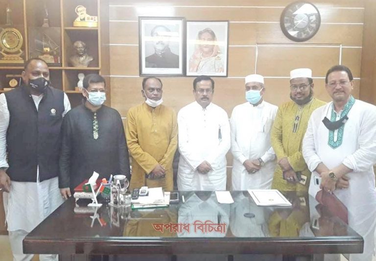 নানকের সঙ্গে বাংলাদেশ ইউপি চেয়ারম্যান সমিতির সাক্ষাত