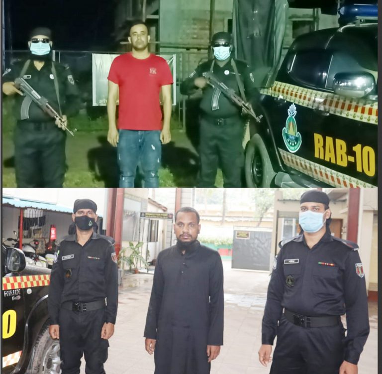 র‌্যাবের অভিযানে  বিপুল পরিমাণ মাদকসহ আটক ২,পিকআপ জব্দ