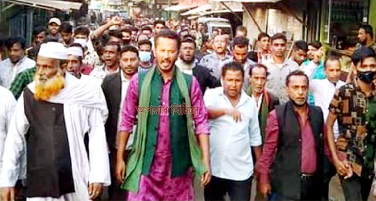 সুনামগঞ্জে ঝাড়ু– মিছিল ও সমাবেশ: এলাকায় উত্তেজনা