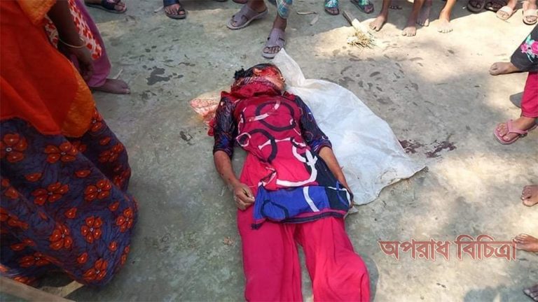 ধামরাইয়ে স্ত্রীকে ধারালো অস্ত্র দিয়ে কুপিয়ে হত্যা করল স্বামী