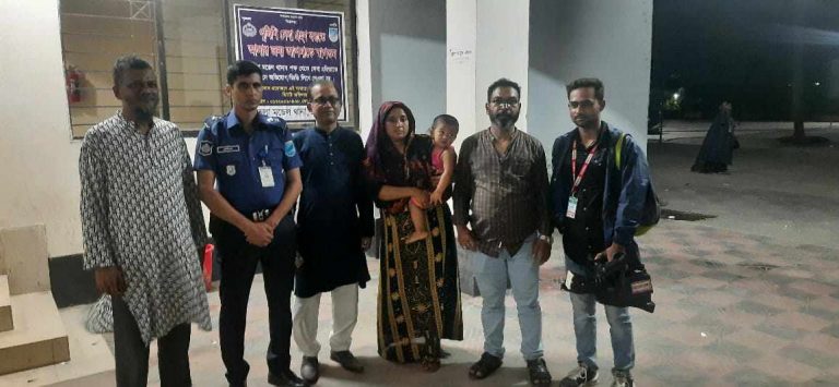 জাতীয় ভেজাল প্রতিরোধ ফাউন্ডেশনের উদ্যোগে চুরি হওয়া শিশু উদ্ধার