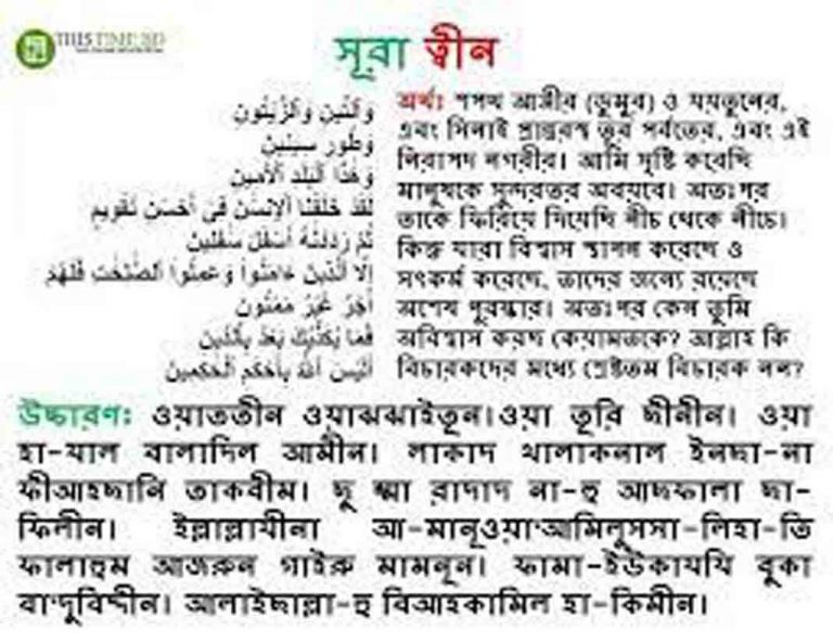 সুরা আত তীন এর তাফসির পর্ব ৫