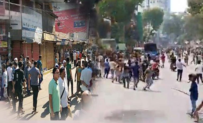 সিলেটে হরতাল কে কেন্দ্র করে ত্রিমুখী সংঘর্ষ