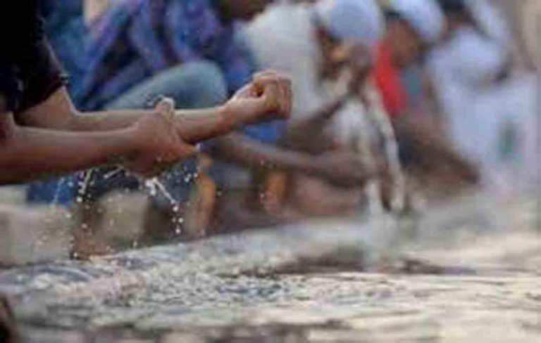 অযুর অঙ্গগুলো একবার একবার ধৌত করা