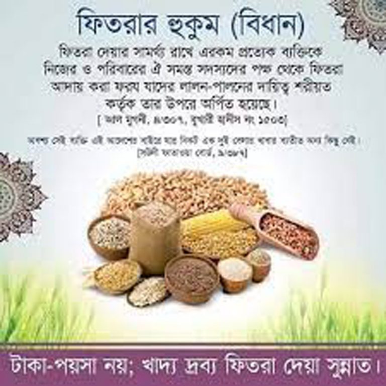 যাকাতুল ফিতর/ফিতরার সংক্ষিপ্ত বিধি-বিধান