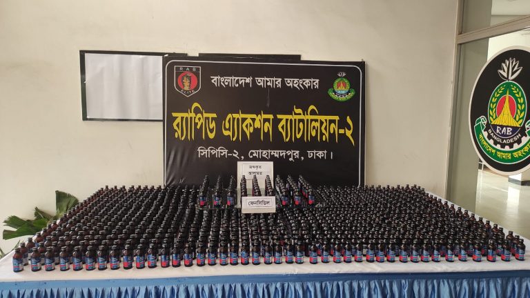 মাদক সম্রাট মো: সজিব@ ফেন্সি সজিব (৩০)’কে  ৯৫৮ বোতল ফেনসিডিল সহ  গ্রেফতার￼