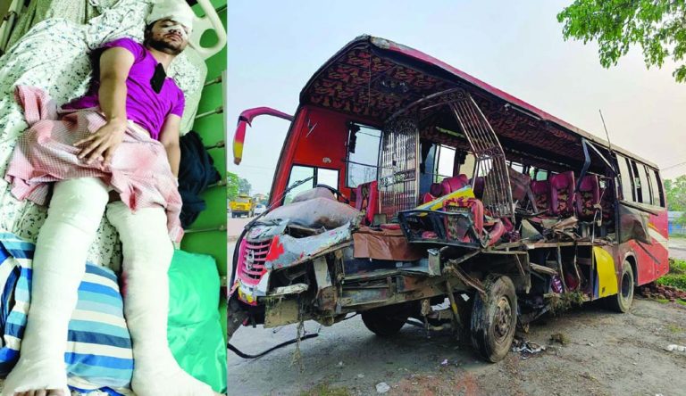 ঢাকা সিলেট মহা সড়কে সড়ক দুর্ঘটনায় গুরুতর আহত ঢাবি’র মেধাবী ছাত্র জ্যাকি