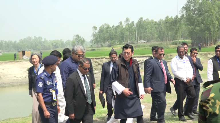 ভুটানের রাজা কুড়িগ্রামে বিশেষ অর্থনৈতিক অঞ্চল পরিদর্শন￼