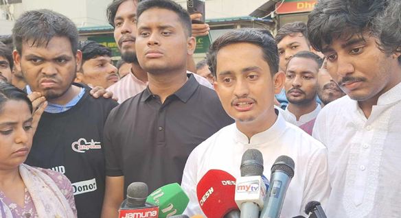 ভুলক্রটি হলে অন্তর্বর্তী সরকারকেও  চাপে রাখবে ছাত্র সমাজ-সারজিস